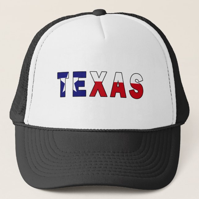 Texas-Flagge Truckerkappe (Vorderseite)
