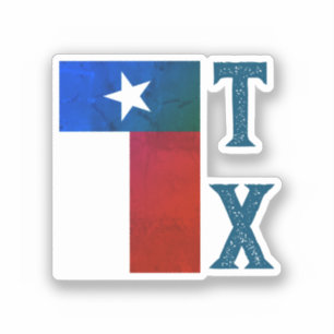 Texas-Flagge (vertikal) Aufkleber