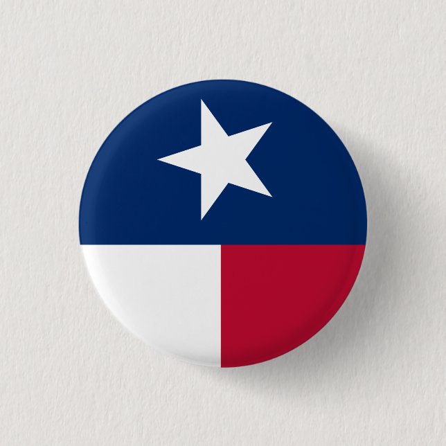Texas-Flagge (vertikal) Button (Vorderseite)