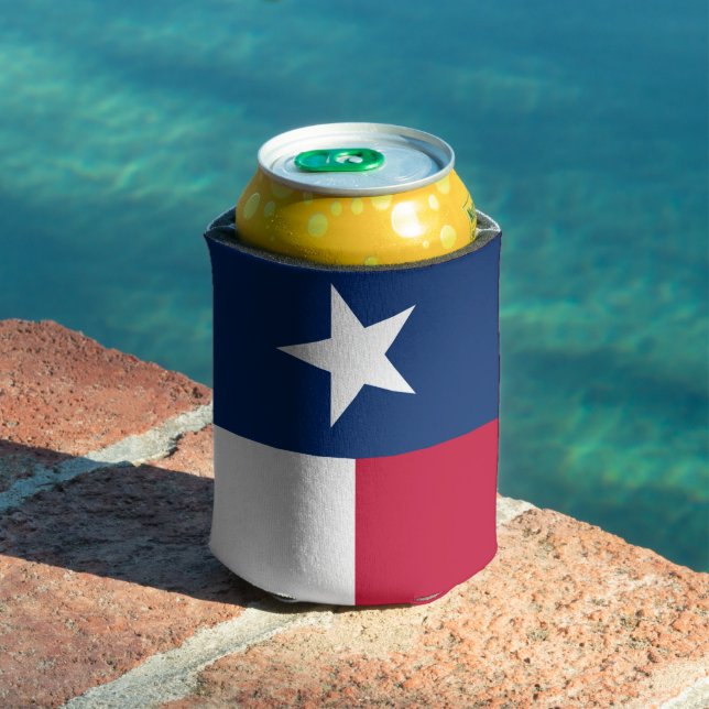 Texas-Flagge (vertikal) Dosenkühler (In Situ Pool)