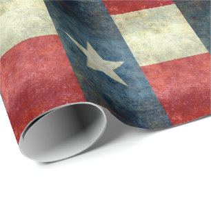 Texas-Flagge, Vintage-Retro-Version Geschenkpapier