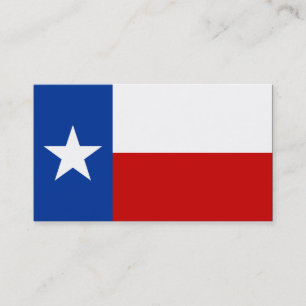 Texas-Flagge Visitenkarte