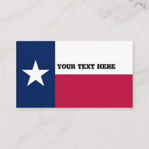 Texas-Flagge Visitenkarte