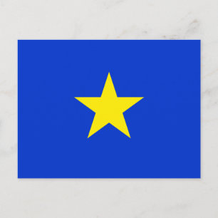 Texas, Flagge von Texas (1836-1839) Postkarte