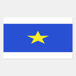 Texas, Flagge von Texas (1836-1839) Rechteckiger Aufkleber