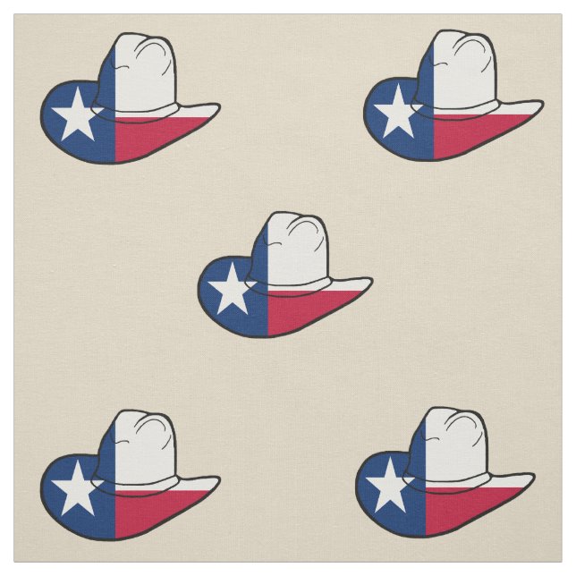 Texas-Flaggen-Cowboyhut-Gewebe IRGENDEINE FARBE Stoff (Muster)