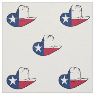 Texas-Flaggen-Cowboyhut-Gewebe IRGENDEINE Stoff