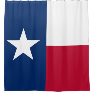 Texas-Flaggen-einzige Stern-Staats-Flagge Duschvorhang