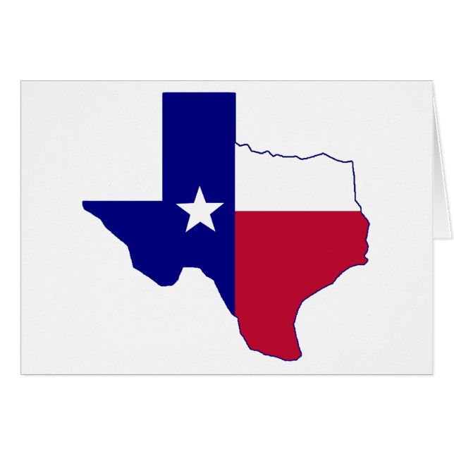 Texas-Flaggen-Karte (Vorderseite (Horizontal))