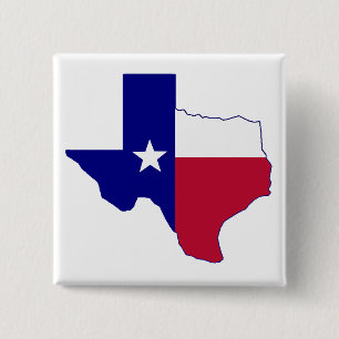Texas-Flaggen-Karte Button