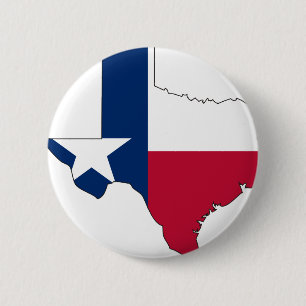 Texas-Flaggen-Karte Button