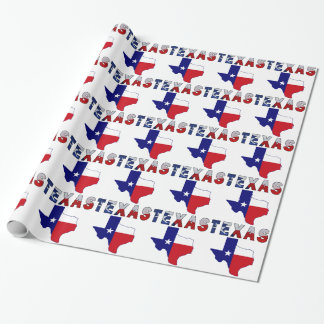 Texas-Flaggen-Karte mit Texas Geschenkpapier