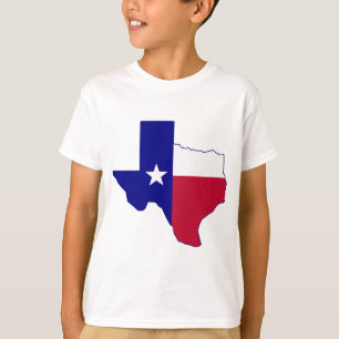 Texas-Flaggen-Karte T-Shirt