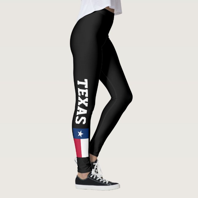 Texas-Flaggen-Leggings für Sport-Fitnessyoga Leggings (Rechts)