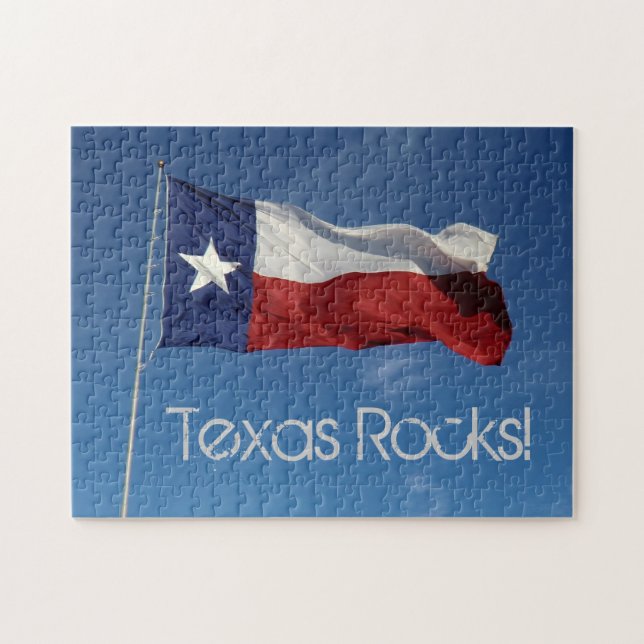 Texas-Flaggen-Puzzlespiel Puzzle (Horizontal)