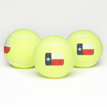 TEXAS-FLAGGEN-TENNISBÄLLE