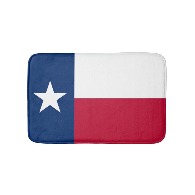 Texas-Flaggenbadmatte | Texanbadezimmerwolldecke Badematte (Vorderseite)