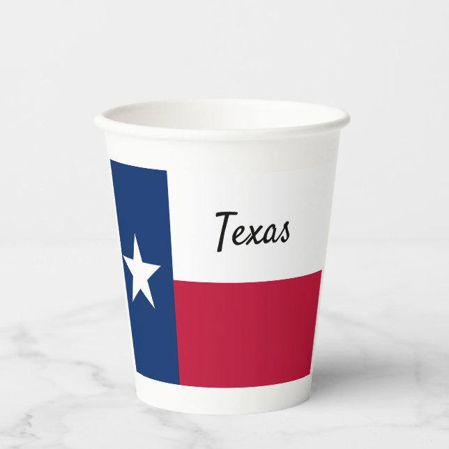 Texas Flags Paper Cup Pappbecher (Vorderseite)