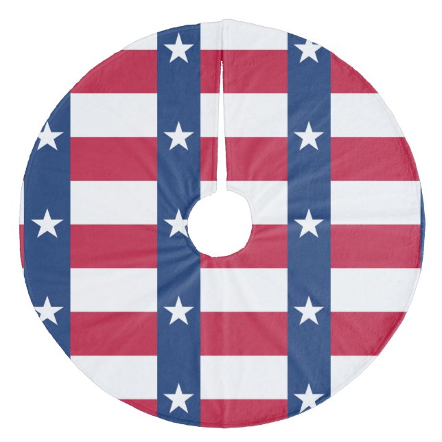 Texas Fleece Weihnachtsbaumdecke (Vorderseite)