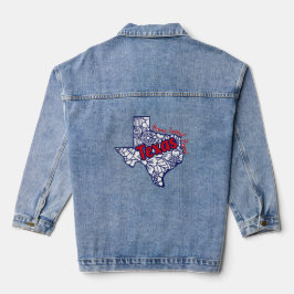 Texas Floral Doodles Jeansjacke