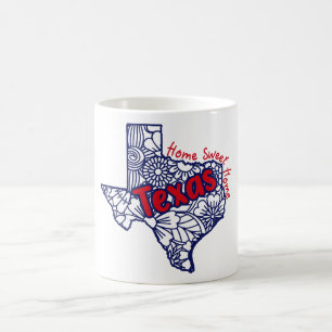 Texas Floral Doodles Kaffeetasse