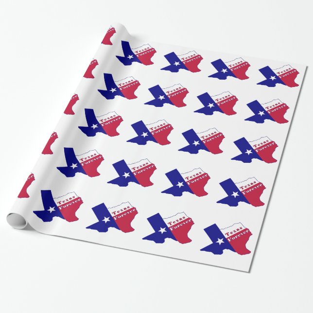 Texas Forever Flag Karte Geschenkpapier (Ungerollt)