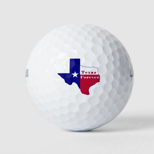 Texas Forever Flag Karte Golfball (Vorderseite)