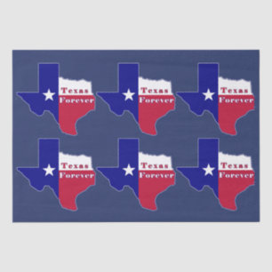 Texas Forever Flag Karte Seidenpapier