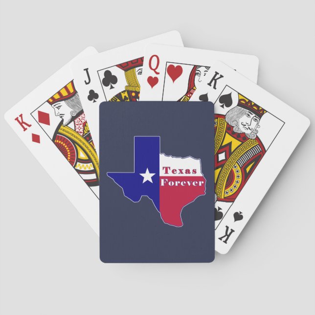 Texas Forever Flag Karte Spielkarten (Rückseite)