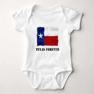 TEXAS FOREVER - Flag Text - Multi_Products Baby Strampler