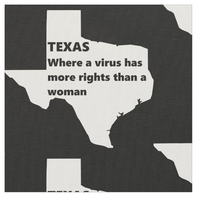 Texas Frauenrechte als weiß Stoff (Nahaufnahme)