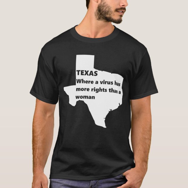 Texas Frauenrechte als weiß T-Shirt (Vorderseite)