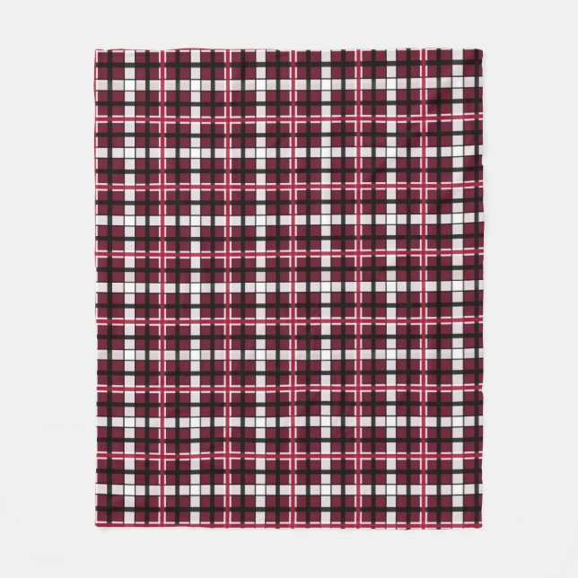 Texas-Frauenuniversität Tartan Fleecedecke (Vorderseite)