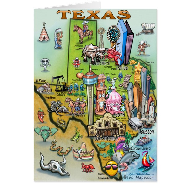 Texas Fun Map (Vorne)