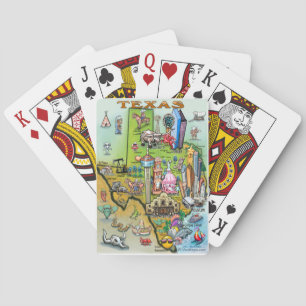 Texas Fun Map Spielkarten