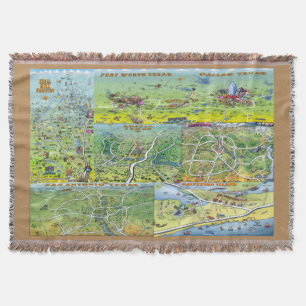 Texas Fun Maps Decke