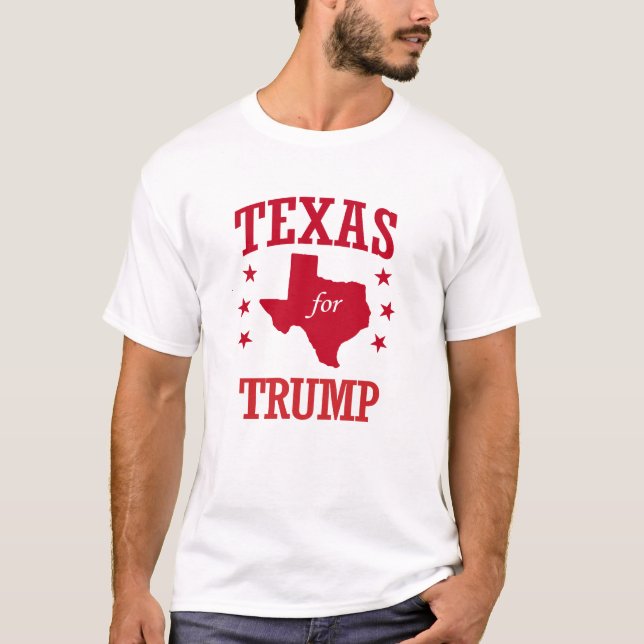 TEXAS FÜR DONALD TRUMP T-Shirt (Vorderseite)