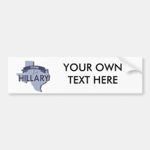 TEXAS FÜR HILLARY - .PNG AUTOAUFKLEBER