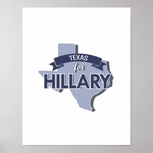 TEXAS FÜR HILLARY - .PNG POSTER