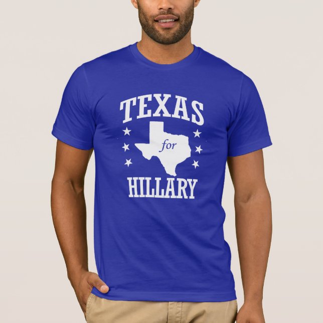 TEXAS FÜR HILLARY T-Shirt (Vorderseite)