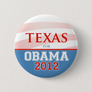TEXAS für Obama 2012 Button