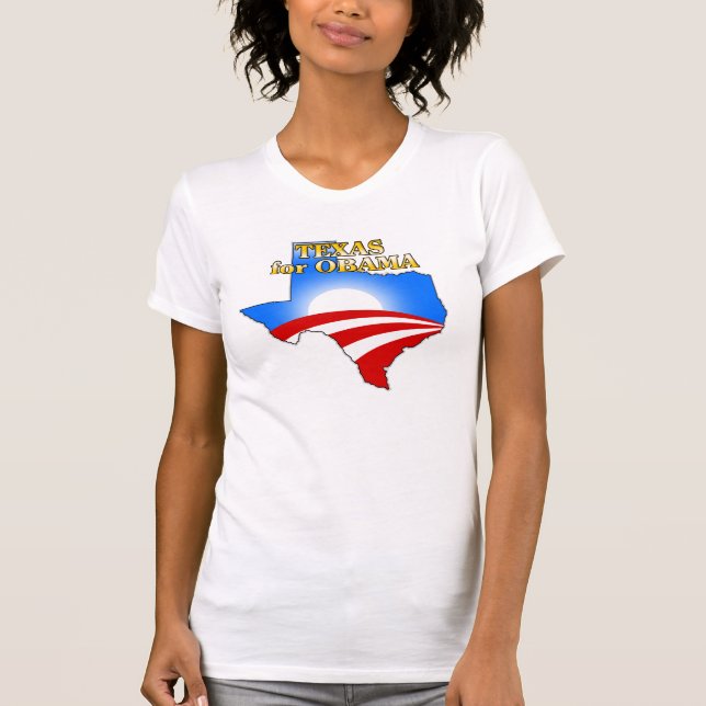 Texas für Obama T-Shirt (Vorderseite)