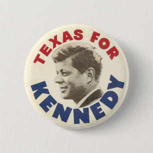 Texas für schwarzen Spaßknopf Kennedys Button
