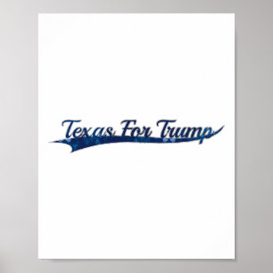 Texas für Trump Politisch Konservativ Vintage Var Poster