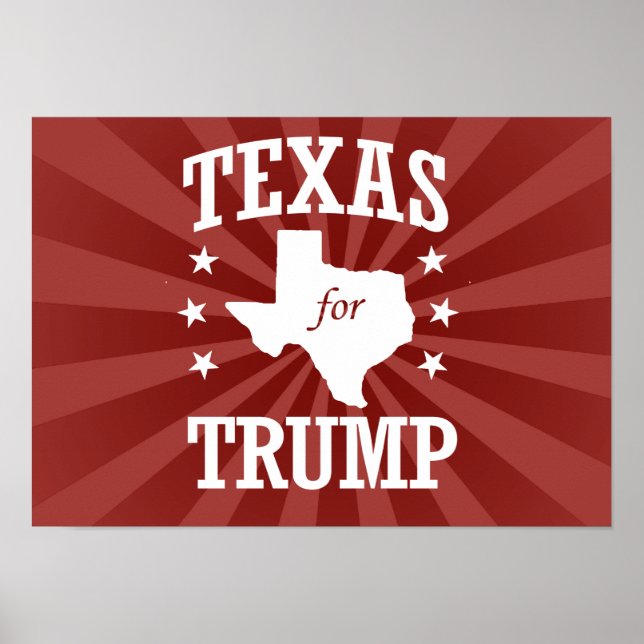 TEXAS FÜR TRUMP POSTER (Vorne)