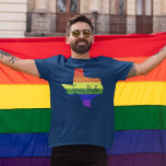 Texas Gay Pride T-Shirt<br><div class="desc">Texas füllte sich mit einem schönen Regenbogen. Großartiges Geschenk für einen Austiniten oder LGBT Texaner. Ein Schwulentee aus Texas.</div>