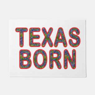 Texas Geboren Bluebonnet Fußmatte