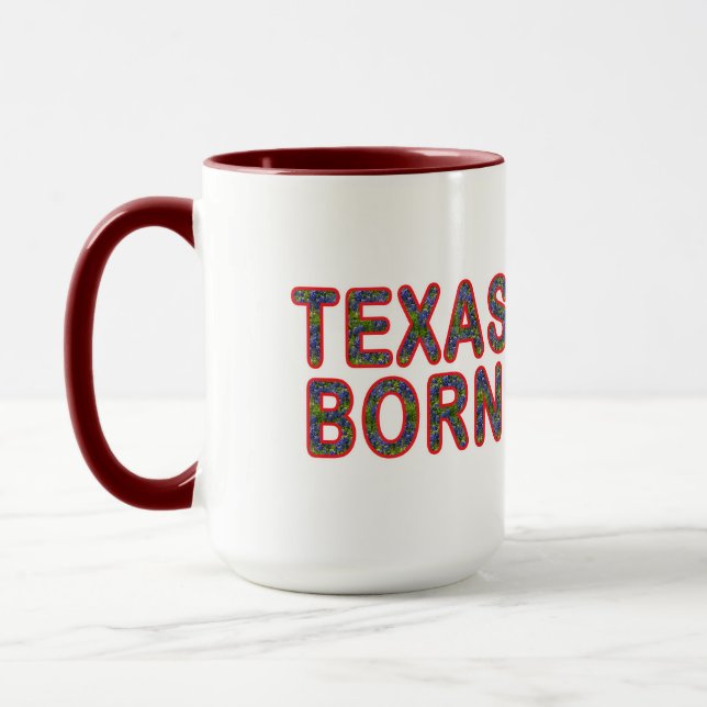 Texas Geboren Bluebonnet Tasse (Links)