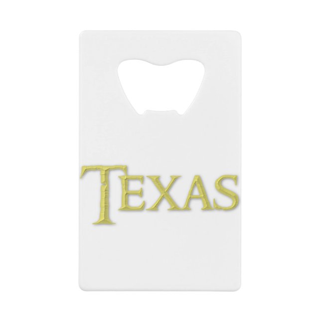 Texas Geldbeutel Flaschenöffner (Vorderseite)