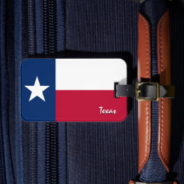 Texas-Gepäckmarken, patriotische Texas-Flagge Gepäckanhänger